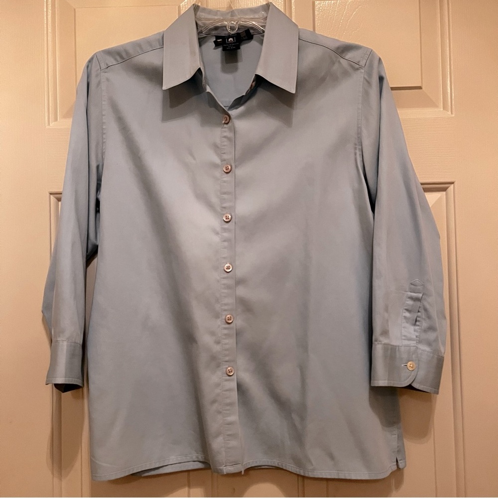 Charter Club Light Blue Button Up - Size 8